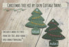 Christmas tree wool felt embroidery kit