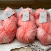 Brimham Fluff (lace) in Apricot Tulip (Dyelot 010924)