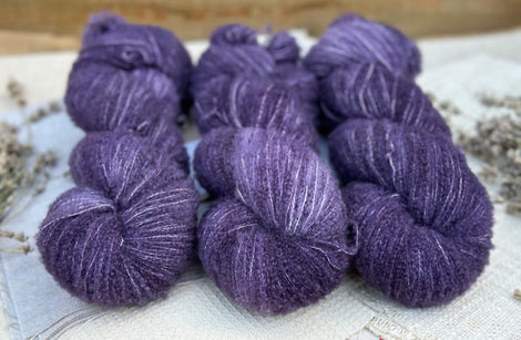 Brimham Boucle (lace) in Damson (Dyelot 140924)