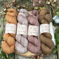 Four colour hand dyed Rosedale 4ply weight yarn pack -1