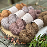 Four colour hand dyed Rosedale 4ply weight yarn pack -1