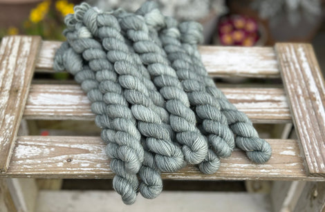 Rosedale 4ply Mini Skein in Slate (Dyelot 041124)