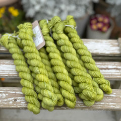 Brimham 4ply Mini Skein in Fresh Leaves (Dyelot 041124)