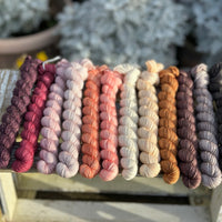 12 x 20g 4ply mini skeins yarn pack