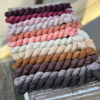 12 x 20g 4ply mini skeins yarn pack