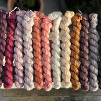 12 x 20g 4ply mini skeins yarn pack