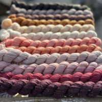 12 x 20g 4ply mini skeins yarn pack