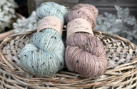 Keswick 4ply Skein Pair - Robin Egg and Bark