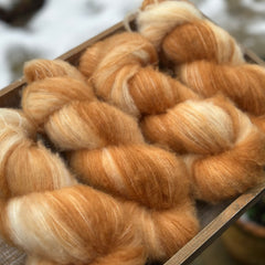 Brimham Fluff (lace) in Falling Leaves (Dyelot 070125)