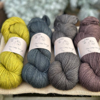 Four colour hand dyed Tempo 4ply sock yarn pack - 1