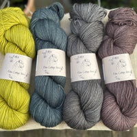 Four colour hand dyed Tempo 4ply sock yarn pack - 1