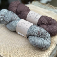 Tempo 4ply skein pair - Muddy Puddles and Compost