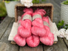 Keld Twist in Azalea (dyelot 220724) - superwash merino/linen 4ply