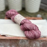 One skein of purple yarn