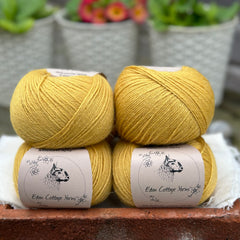 Balls of yellow yarn