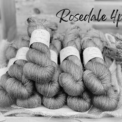 Dyed-to-order sweater quantities - Rosedale 4ply (80% superwash extrafine merino/ 15% nylon/ 5% gold stellina) hand dyed to order