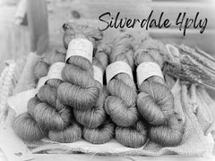 Silverdale 4ply - superwash merino/nylon/sparkly silver stellina